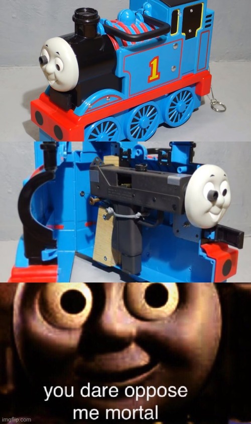 THOMAS THE CONCEALED CARRIER | image tagged in you dare oppose me mortal,guns,gun | made w/ Imgflip meme maker