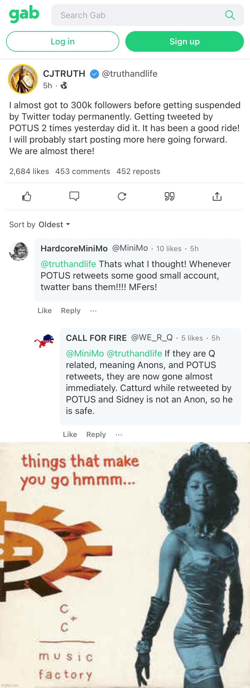 What’s gonna happen to Trump’s Twitter account when he’s no longer President? As a wise man once said: We’ll see! | image tagged in gab banned from twitter,things that make you go hmmm,twitter,trump twitter,trump is a moron,trump is an asshole | made w/ Imgflip meme maker