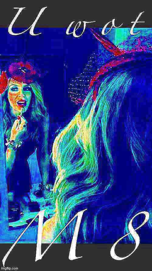 Kylie U Wot M8 deep-fried 4 Blank Meme Template