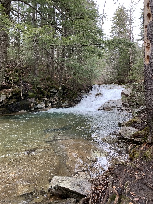 Franconia Notch State park NH | image tagged in new hampshire | made w/ Imgflip meme maker