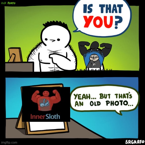 Old Logo | image tagged in is that you yeah but that's an old photo,innersloth,evolution,picture,photo,old | made w/ Imgflip meme maker