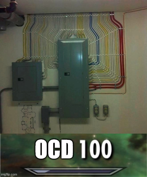 Attention to detail. | OCD | image tagged in level 100 | made w/ Imgflip meme maker