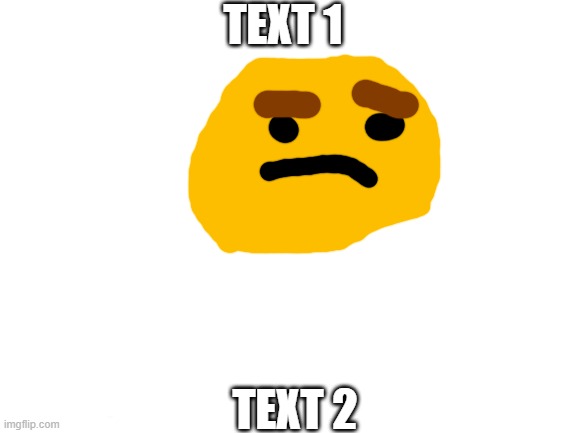 High Quality badly drawn emoji Blank Meme Template