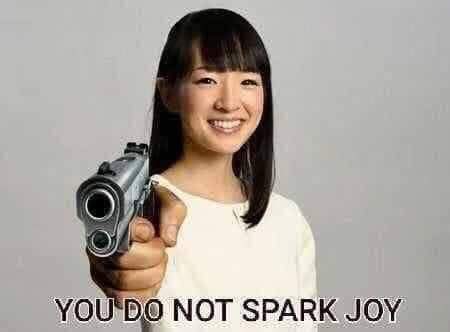 High Quality YOU DO NOT SPARK JOY Blank Meme Template