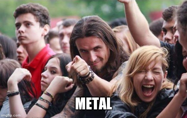 Ridiculously Photogenic Metalhead | METAL | image tagged in ridiculously photogenic metalhead | made w/ Imgflip meme maker