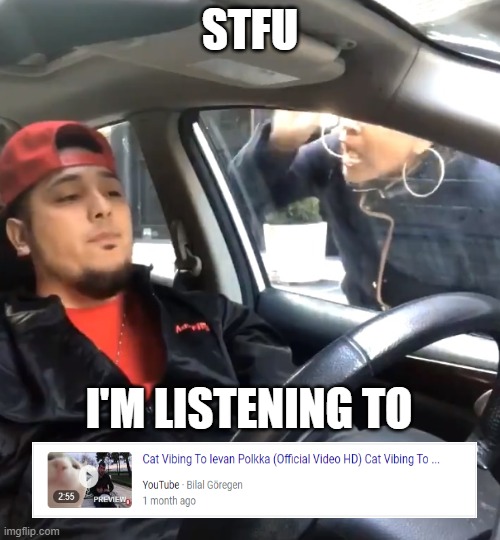 it's VERY good | STFU; I'M LISTENING TO | image tagged in stfu im listening to | made w/ Imgflip meme maker