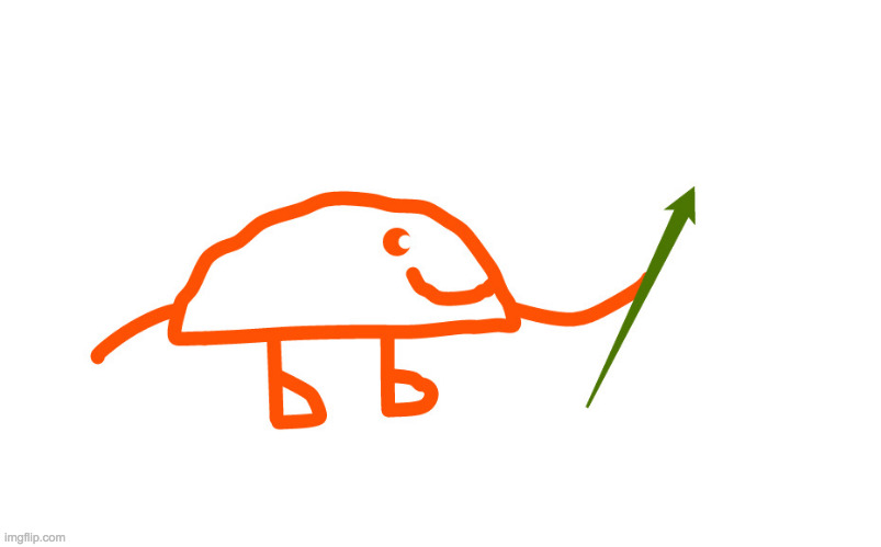 Greenrock in his original color (he likes green best) with some arrow he found | made w/ Imgflip meme maker