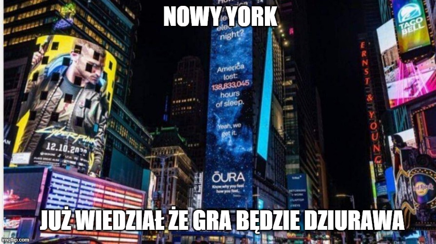 NOWY YORK; JUŻ WIEDZIAŁ ŻE GRA BĘDZIE DZIURAWA | made w/ Imgflip meme maker