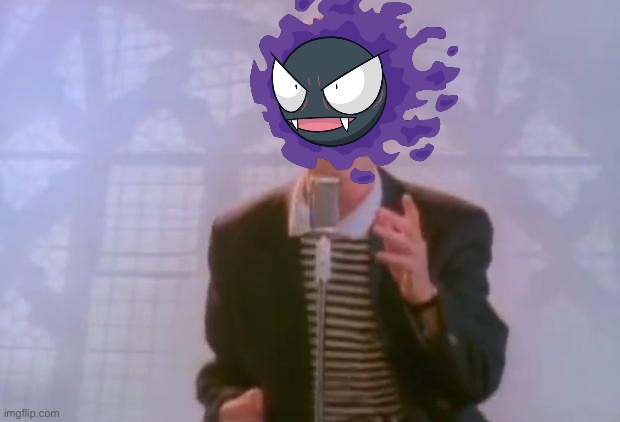 Rick gastly | image tagged in rick astley | made w/ Imgflip meme maker