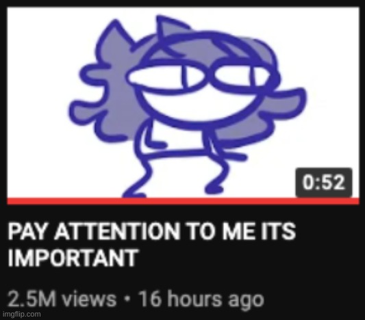 Pay attention to me its important | image tagged in pay attention to me its important | made w/ Imgflip meme maker