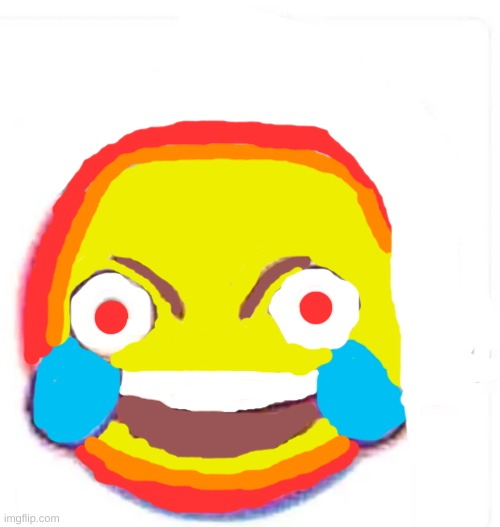 High Quality extra cursed smiley Blank Meme Template