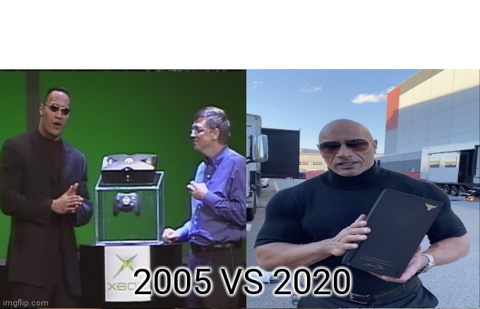 Xbox series x | 2005 VS 2020 | image tagged in xbox | made w/ Imgflip meme maker