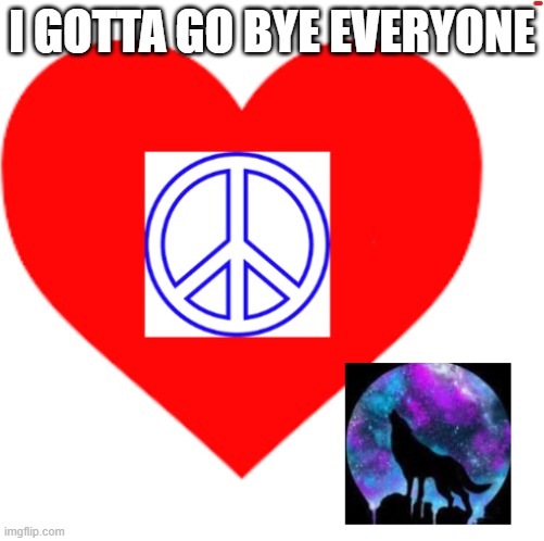 RayRay31's meme | I GOTTA GO BYE EVERYONE | image tagged in rayray31's meme | made w/ Imgflip meme maker