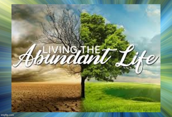 Living the Abundant Life | image tagged in namaste | made w/ Imgflip meme maker