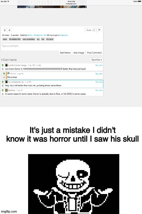 Sorry y'all | image tagged in sorry,sans undertale,au,undertale,sans,undertale sans | made w/ Imgflip meme maker
