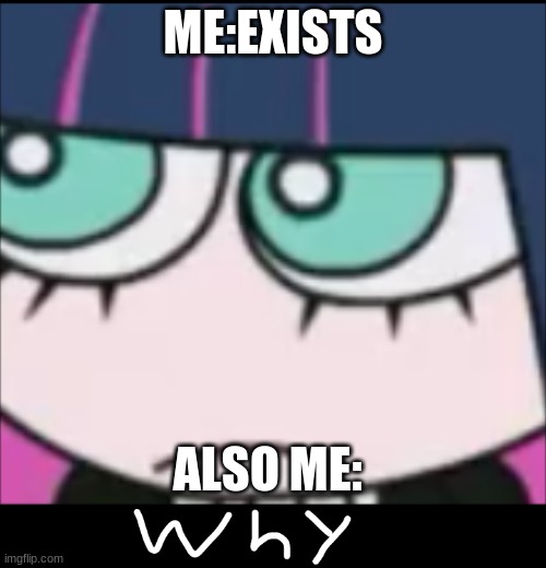 NOOOO I exist | ME:EXISTS; ALSO ME: | image tagged in bro why | made w/ Imgflip meme maker