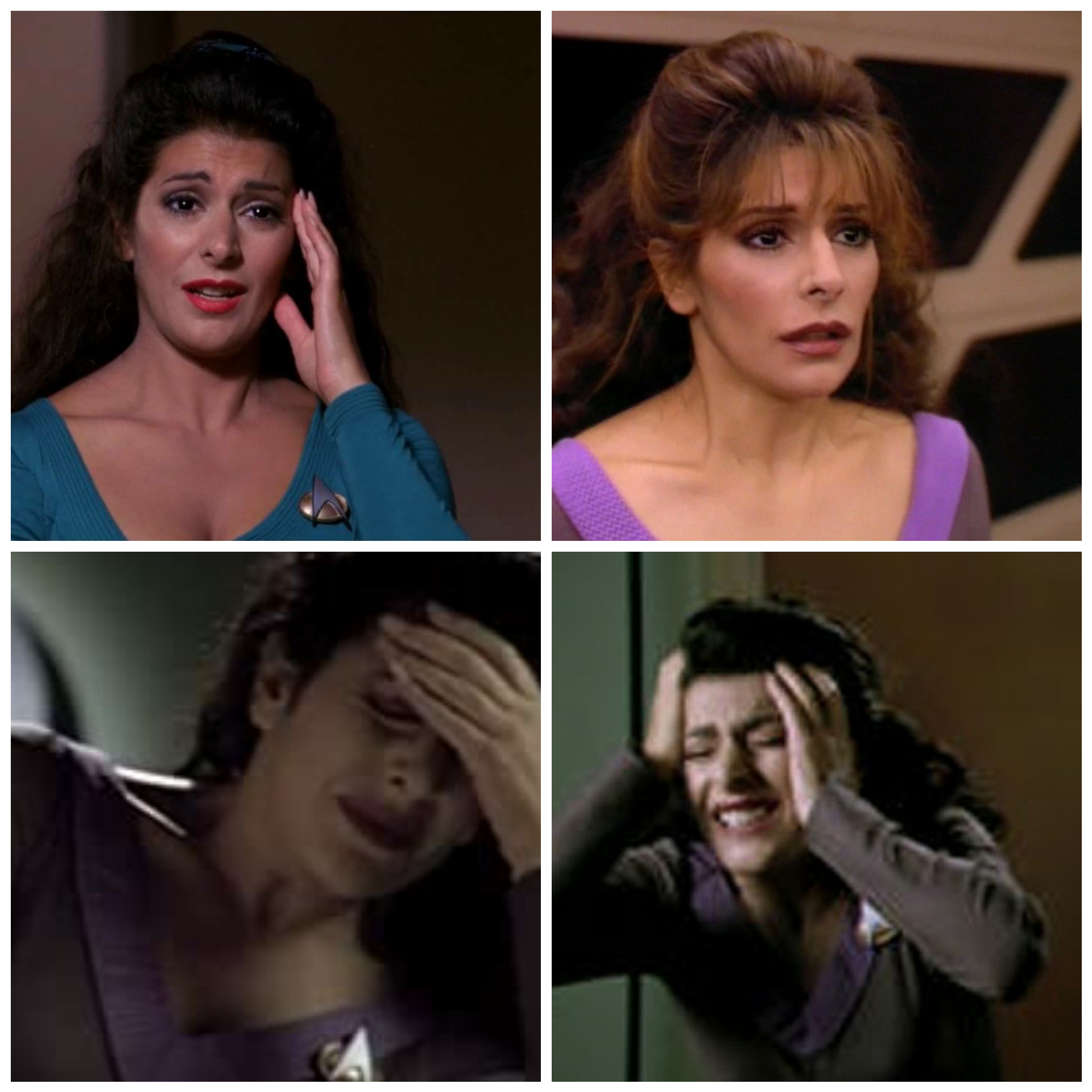 High Quality Deanna Troi Upset Blank Meme Template