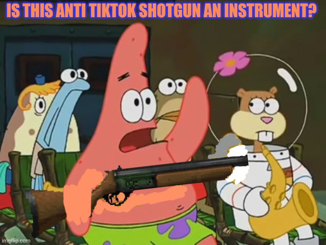 Is mayonnaise an instrument? | IS THIS ANTI TIKTOK SHOTGUN AN INSTRUMENT? | image tagged in is mayonnaise an instrument | made w/ Imgflip meme maker