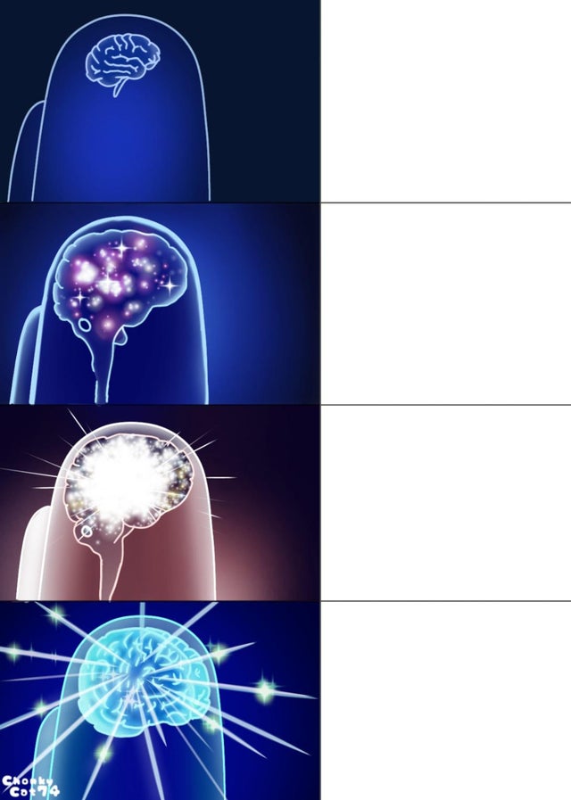 High Quality Among Us Brain Blank Meme Template