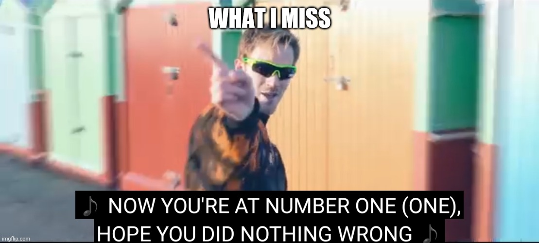 Your at number one | WHAT I MISS | image tagged in your at number one | made w/ Imgflip meme maker