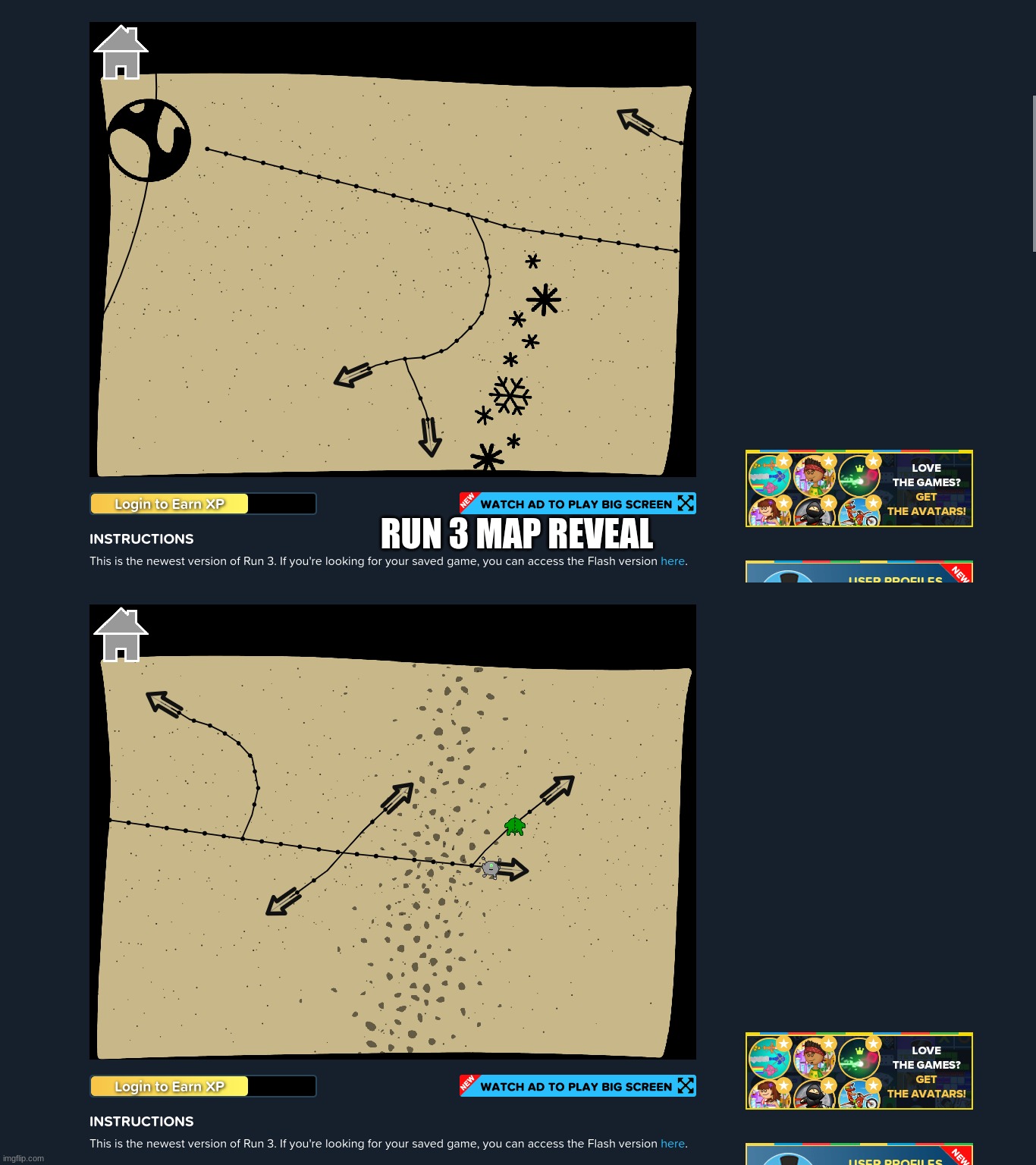 RUN 3 MAP REVEAL | made w/ Imgflip meme maker