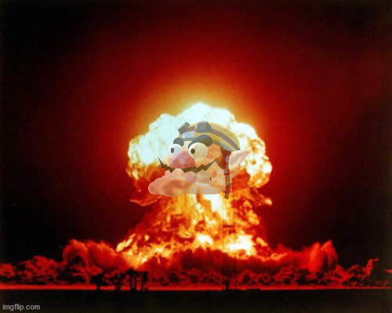 wario_eats_a_bomb.mp4 | image tagged in memes,nuclear explosion | made w/ Imgflip meme maker