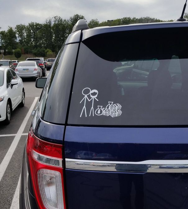 No Kids car sticker Blank Meme Template