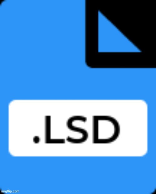 LSD! XD | image tagged in lsd file icon | made w/ Imgflip meme maker