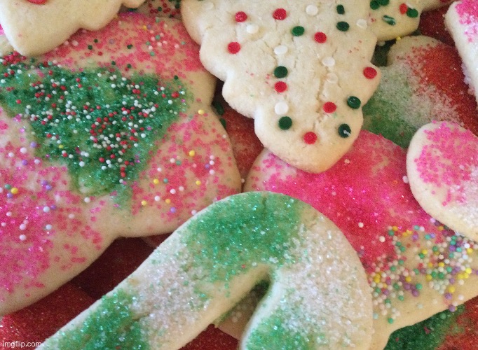 Yummy Christmas Cookies | image tagged in yummy,christmas,cookies,photo | made w/ Imgflip meme maker