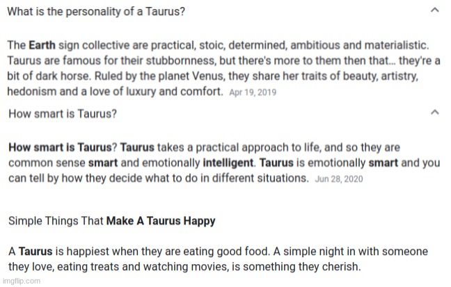 All of this is true for me! | image tagged in taurus,zodiacs,facts,zodiac facts,taurus facts | made w/ Imgflip meme maker