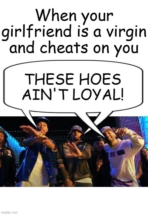 Chris Brown These Hoes Aint Loyal Virgin Cheats On You | image tagged in chris brown these hoes aint loyal virgin cheats on you | made w/ Imgflip meme maker