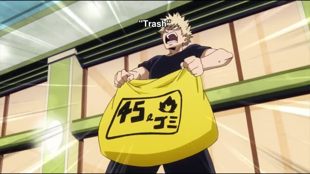 Bakugou Trash Blank Meme Template