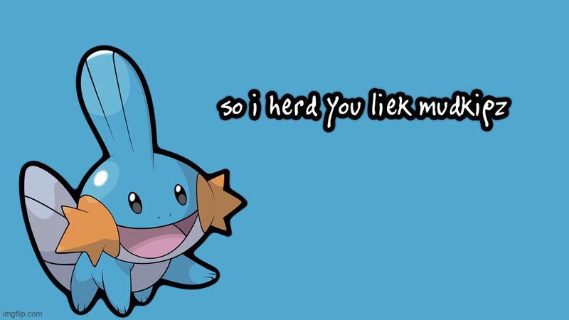 I herd you liek mudkipz | image tagged in i herd you liek mudkipz | made w/ Imgflip meme maker