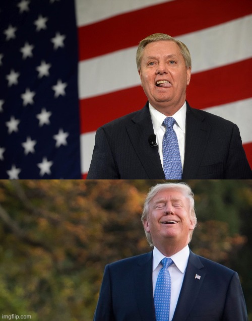 image tagged in lindsey graham licking,creepy trump,homophobic,real men,politicians suck,i will offend everyone | made w/ Imgflip meme maker