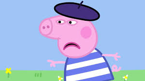 High Quality angry french peppa Blank Meme Template