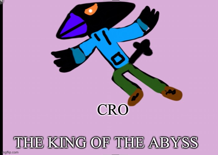I just realized he looks like tokoyami | CRO; THE KING OF THE ABYSS | made w/ Imgflip meme maker