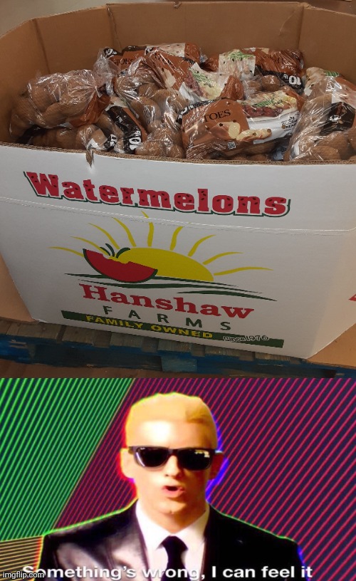 Hmmmm | image tagged in something's wrong i can feel it,potatoes,watermelon | made w/ Imgflip meme maker