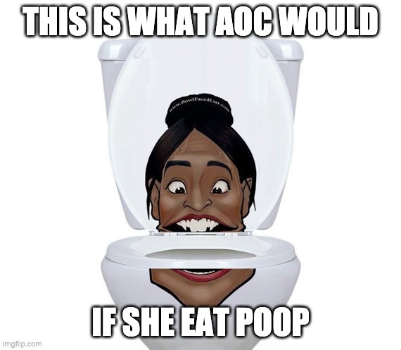 true conservative only amy right? | THIS IS WHAT AOC WOULD; IF SHE EAT POOP | image tagged in sjw triggered,aoc,conservatives,poop humor | made w/ Imgflip meme maker