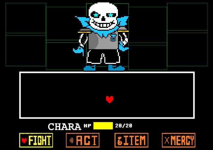 Undertale Fight-Ink Sans Sprite Au(Part end) 