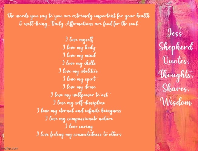 Jess Shepherd Daily Affirmations.12 | image tagged in namaste | made w/ Imgflip meme maker