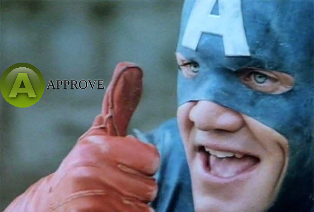 High Quality captain america approve Blank Meme Template