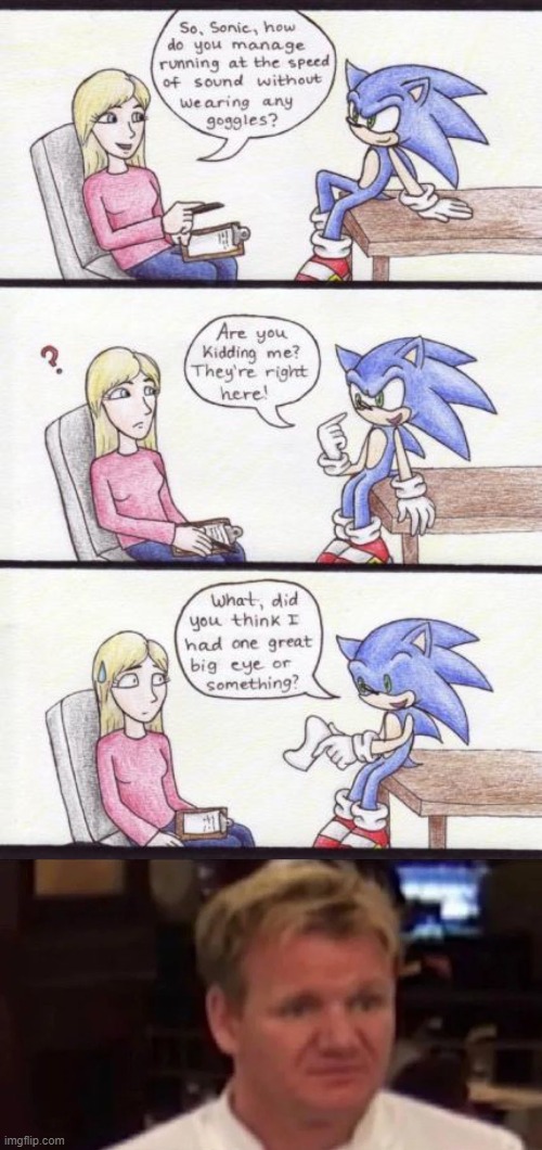 Your hate for Classic Sonic makes him sad! 😰