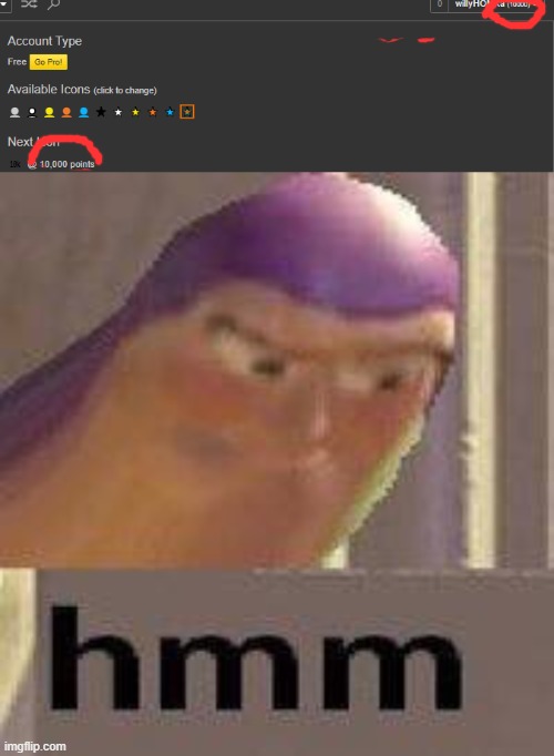 hmm this happened | image tagged in buzz lightyear hmm | made w/ Imgflip meme maker