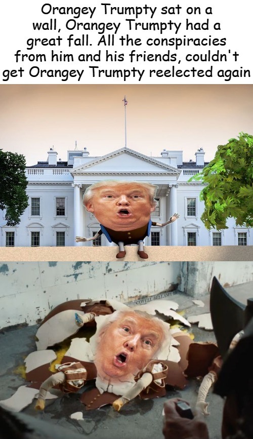 Trump Orangey Trumpty Blank Meme Template
