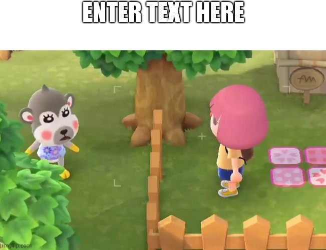 New Animal Crossing Monkey Singing Template (super cute) | ENTER TEXT HERE | image tagged in animal crossing monkey singing,custom template | made w/ Imgflip meme maker