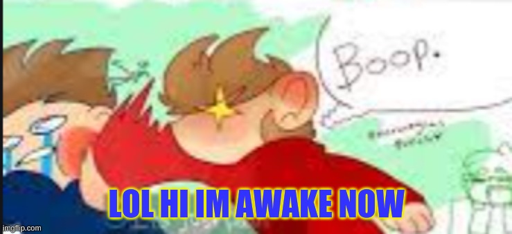 hewo | LOL HI IM AWAKE NOW | made w/ Imgflip meme maker