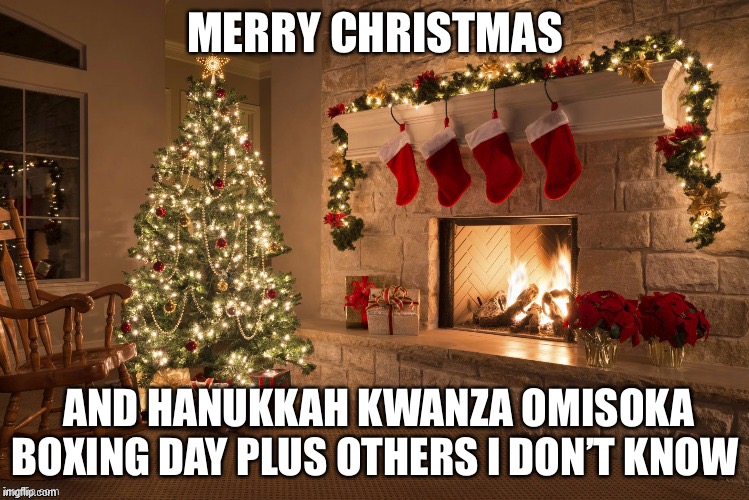 Merry Christmas | MERRY CHRISTMAS; AND HANUKKAH KWANZA OMISOKA BOXING DAY PLUS OTHERS I DON’T KNOW | image tagged in merry christmas | made w/ Imgflip meme maker