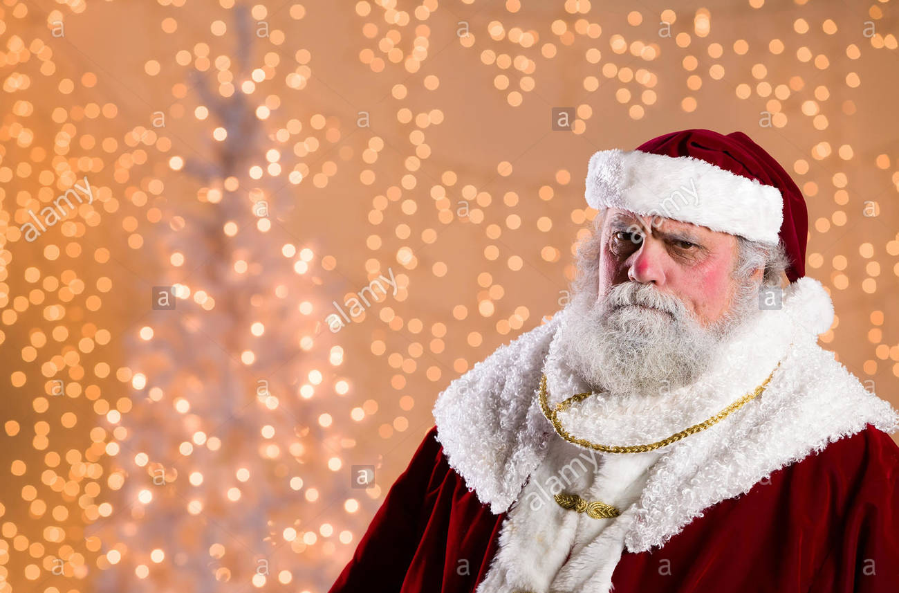 Santa Disapproves Blank Meme Template