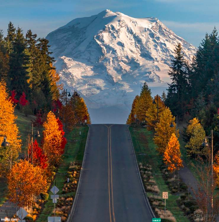 Mt. Rainier, Washington | made w/ Imgflip meme maker