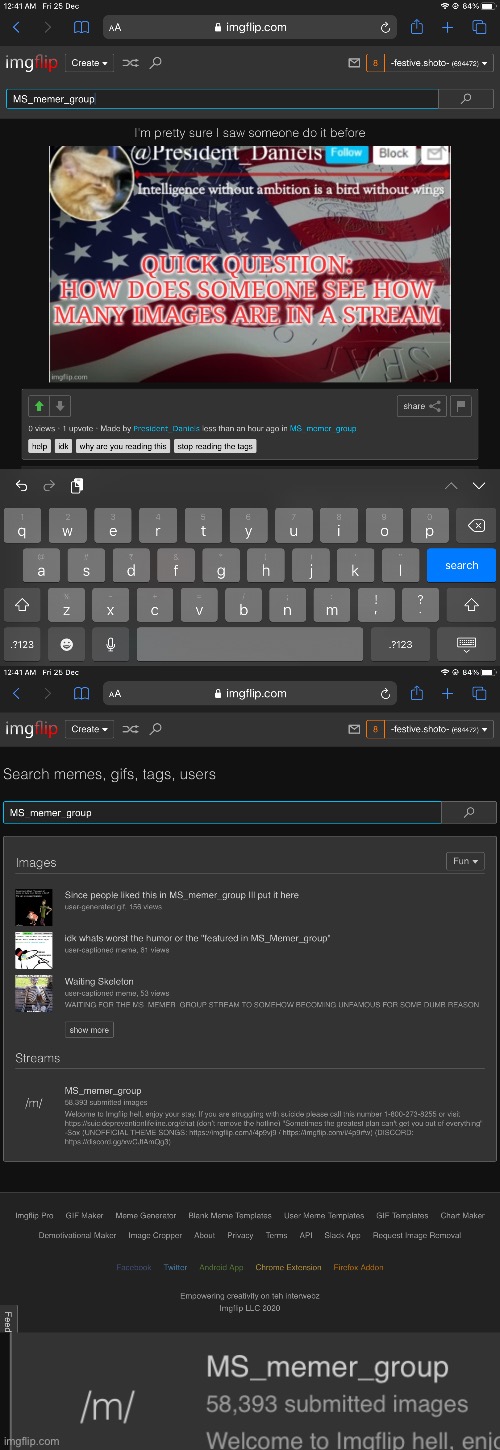 for idiots who don’t know how to find how many images are in msmg | made w/ Imgflip meme maker